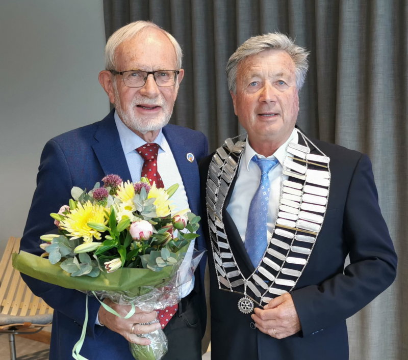 Presidentskifte i Brumunddal Rotary