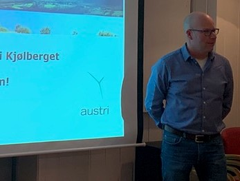 Magnus Axelson, leder ved Austri Raskiftet vindkraftpark