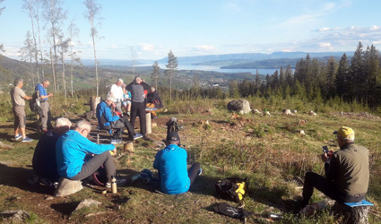 Sikteskive på Bjørgeberget
