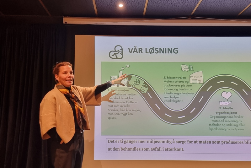 Matsentralen på Rudshøgda v/dalig leder Carin Ramsberg